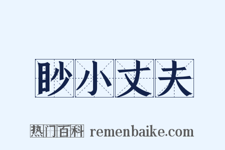 眇小丈夫是什么意思的图片